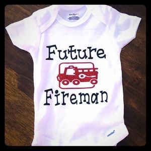 Future fireman 🚒 baby onesies